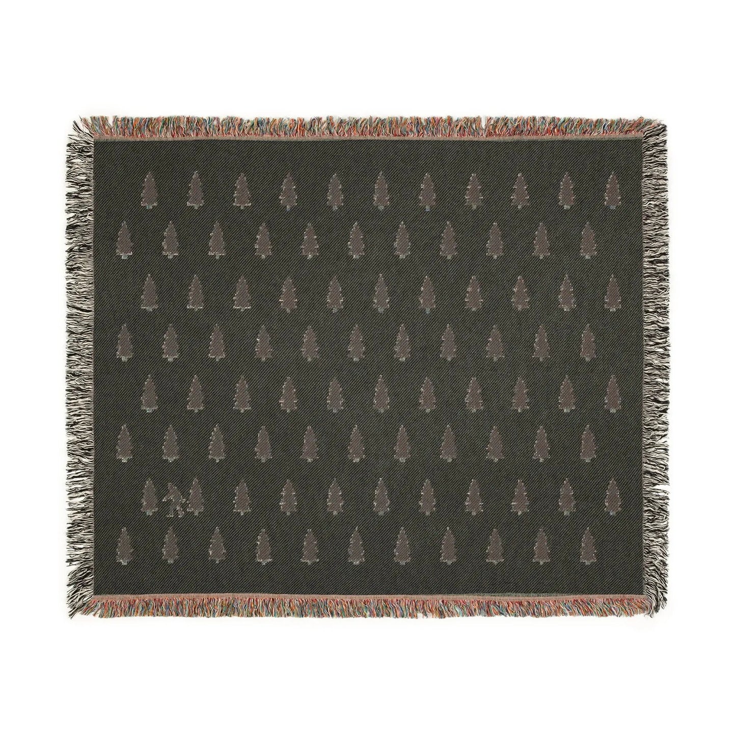 Bigfoot Woven Blanket – 100% Cotton Cozy Cryptid Throw by Squatch Wear | Sasquatch Home Décor Gift Printify