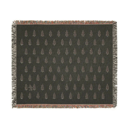 Bigfoot Woven Blanket – 100% Cotton Cozy Cryptid Throw by Squatch Wear | Sasquatch Home Décor Gift Printify