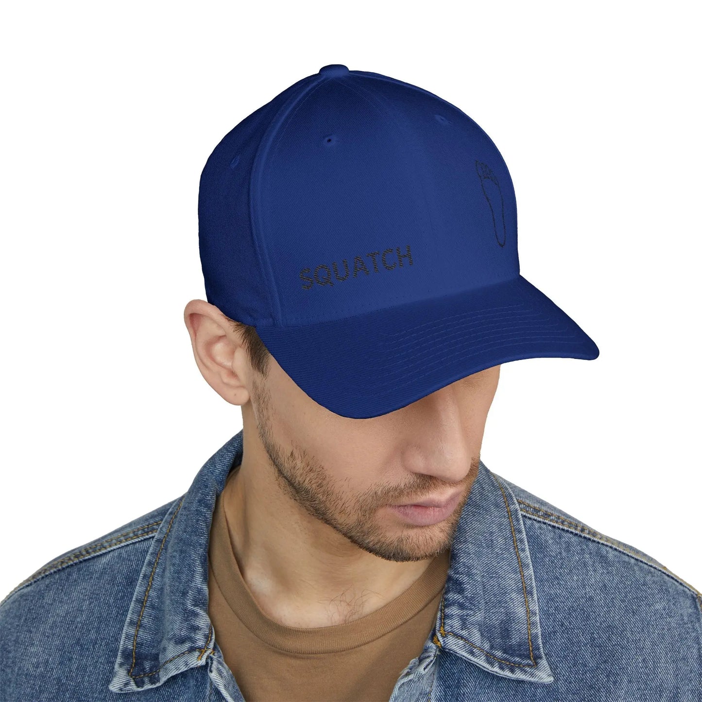 Embroidered Sasquatch Footprint Cap – Classic Low-Profile Adventure Hat