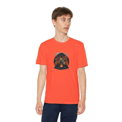 Youth Adventure Tee – Kids’ Mountain Design Outdoor & Hiking Shirt, Perfect Gift for Young Nature Lovers Printify