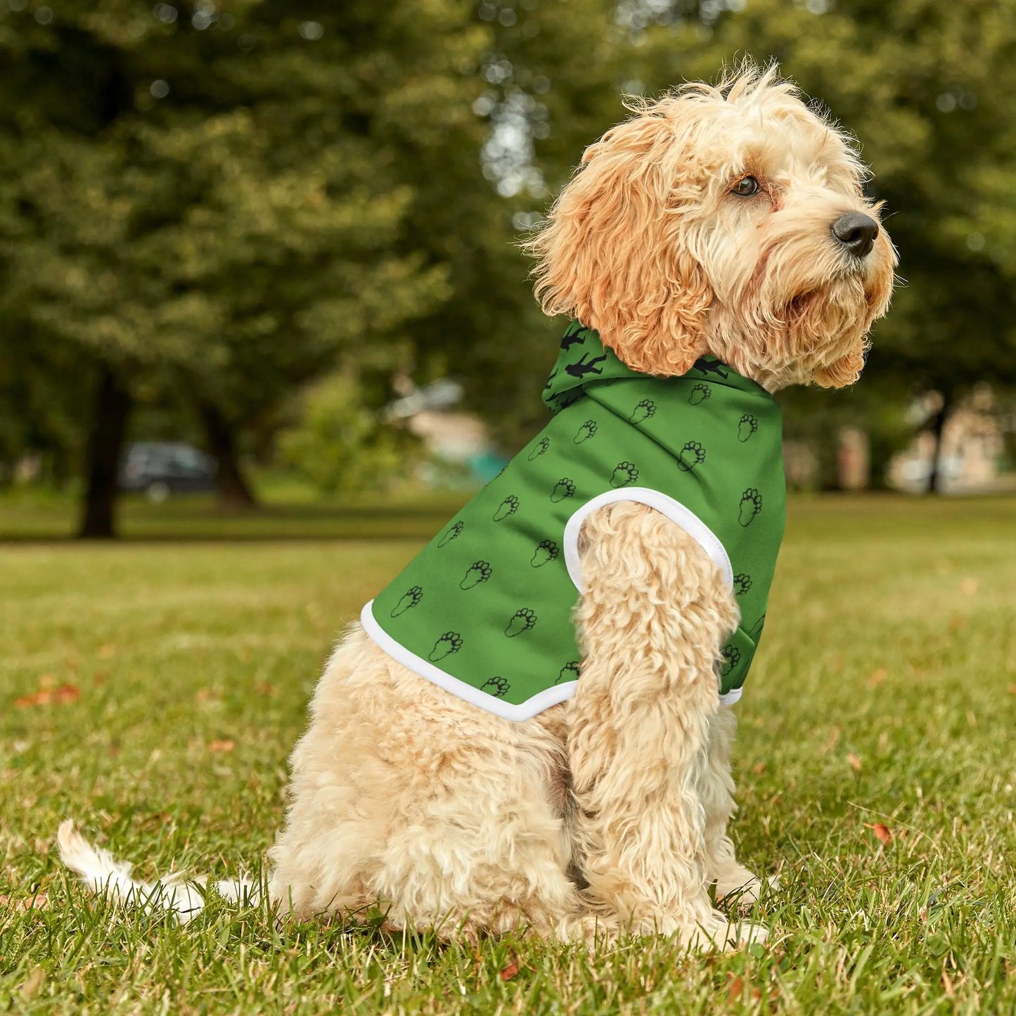 Bigfoot-Inspired Dog Hoodie | Lightweight & Washable Printify