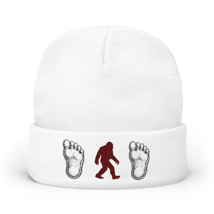 Embroidered Sasquatch Beanie – Cozy Knit Hat for Bigfoot Lovers