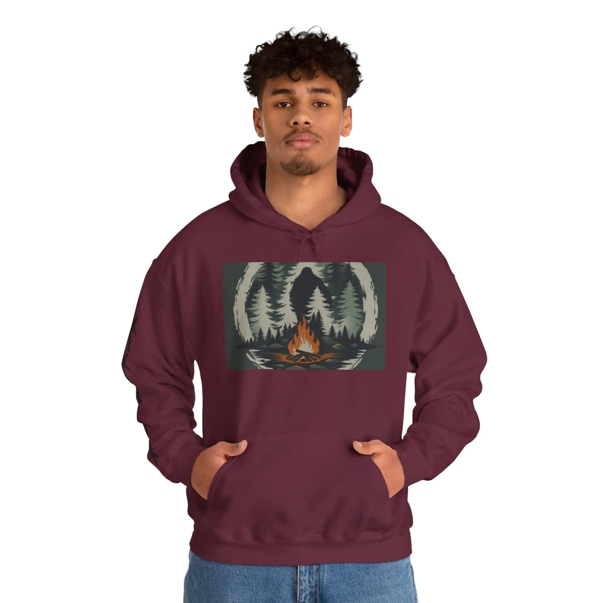 Nature-Inspired Adventure Hoodie – Unisex Heavy Blend™ Sweatshirt, Hiking & Camping Gift, Travel and Outdoor Apparel Printify