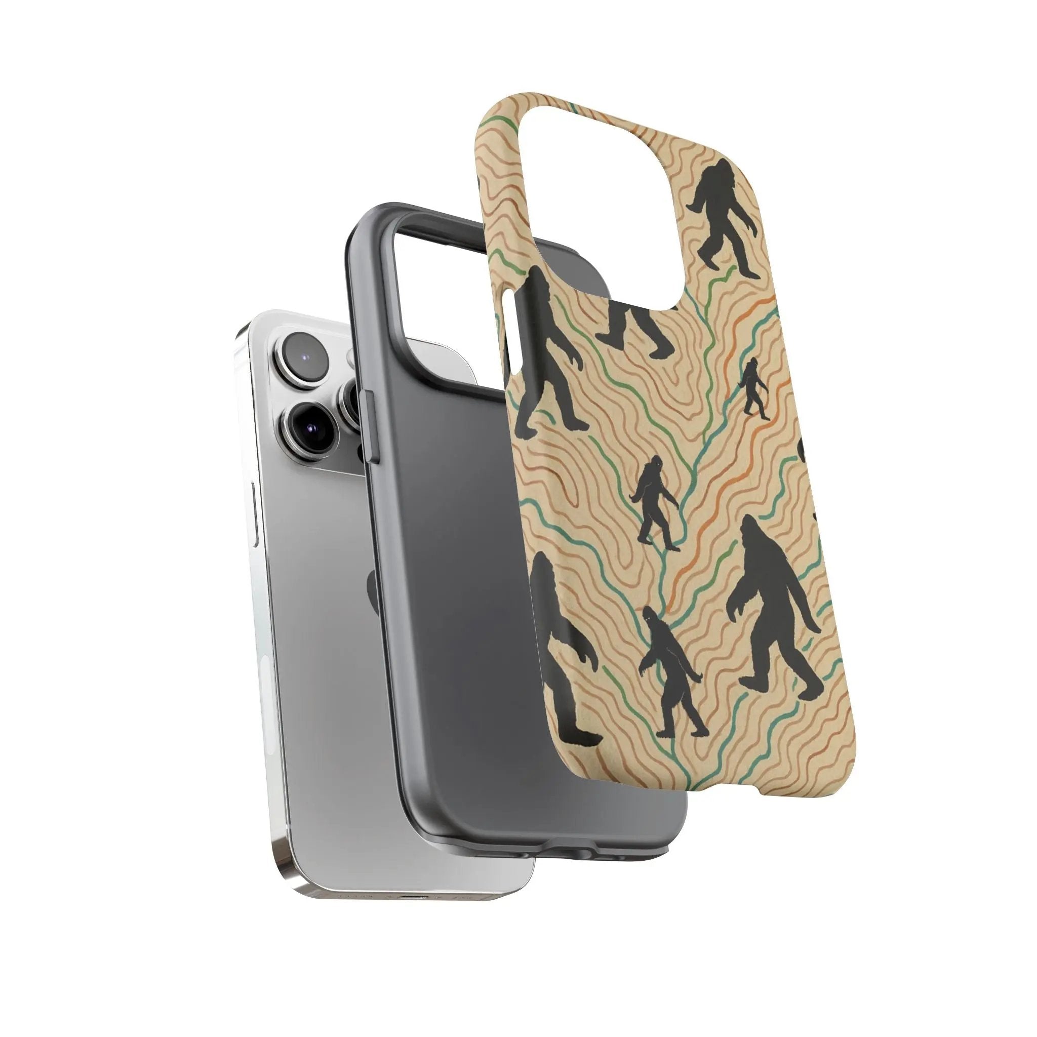 Bigfoot Phone Case – Durable Adventure Phone Case, Unique Nature Lover Gift, Outdoor Accessories Printify