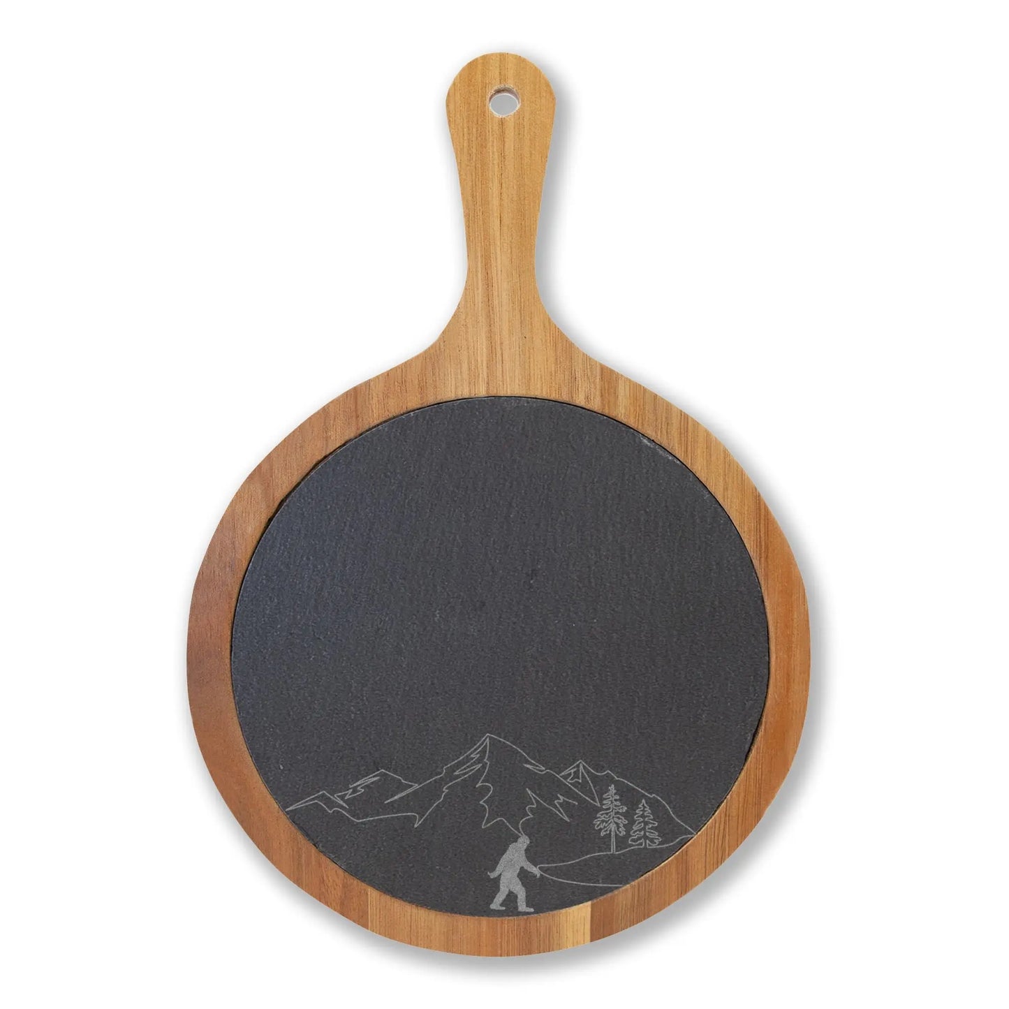 Engraved Acacia & Slate Charcuterie Board – Mountain Design Printify