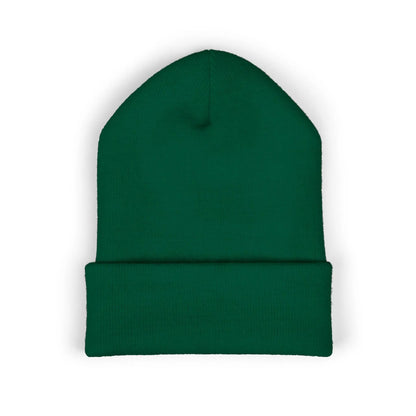 Embroidered Mountain & Pine Trees Cuffed Beanie