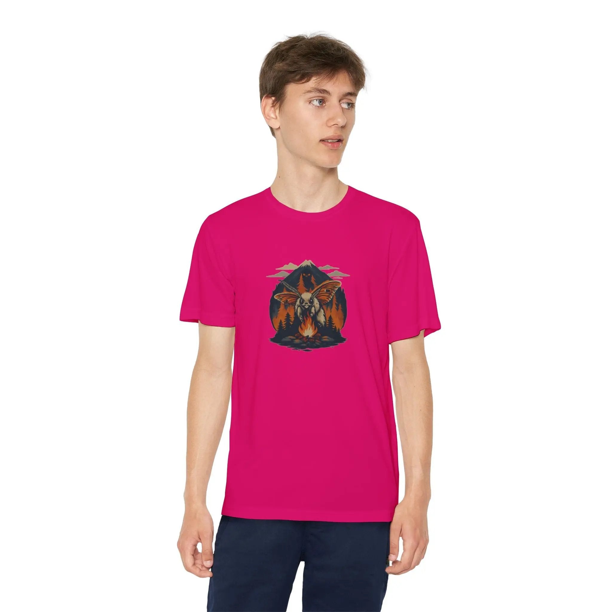 Youth Adventure Tee – Kids’ Mountain Design Outdoor & Hiking Shirt, Perfect Gift for Young Nature Lovers Printify