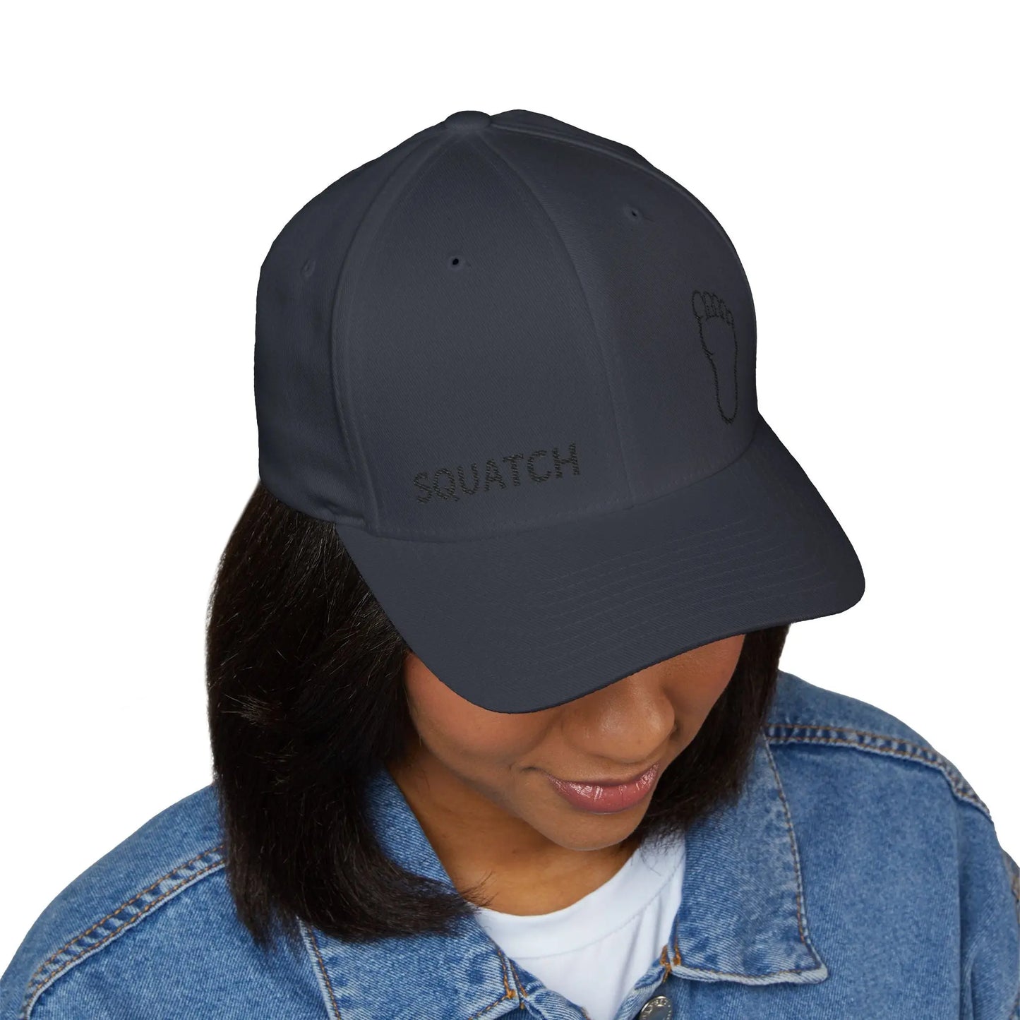 Embroidered Sasquatch Footprint Cap – Classic Low-Profile Adventure Hat