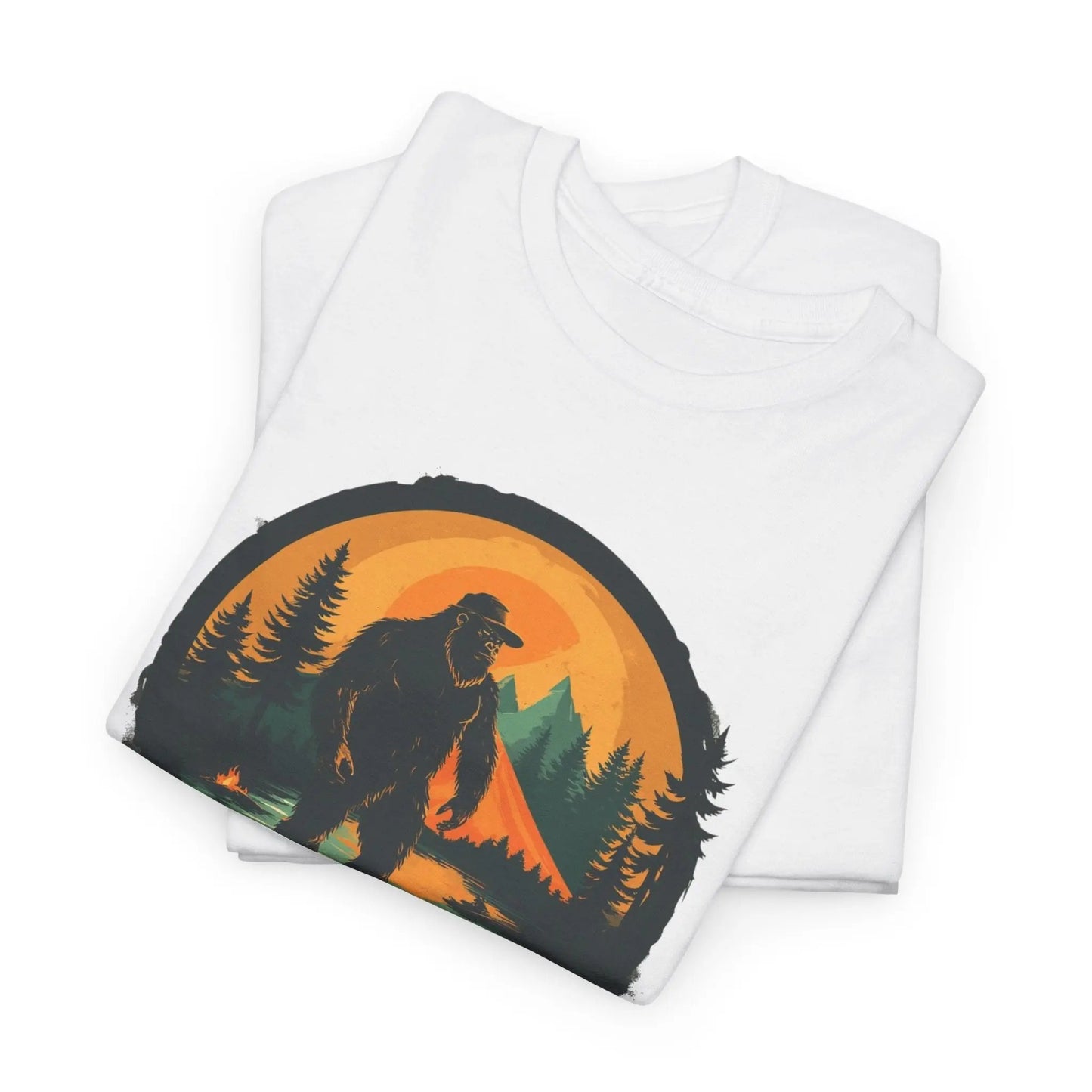 Bigfoot Adventure Tee – Unisex Cotton Shirt, Casual Outdoor & Wilderness Exploration Wear, Nature Lover Gift Printify