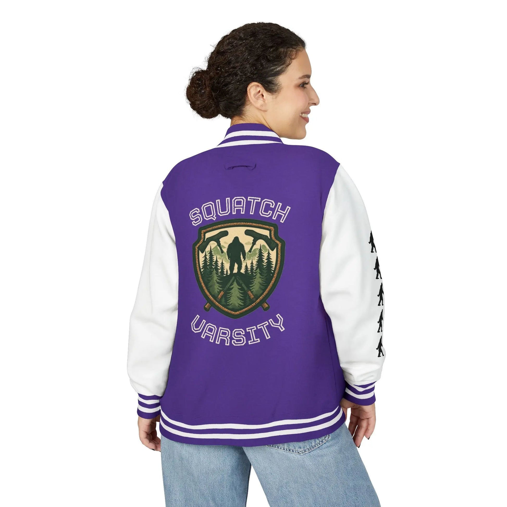 Squatch Varsity Letterman Jacket Printify