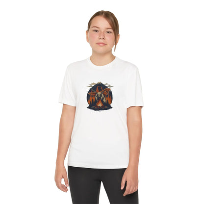 Youth Adventure Tee – Kids’ Mountain Design Outdoor & Hiking Shirt, Perfect Gift for Young Nature Lovers Printify