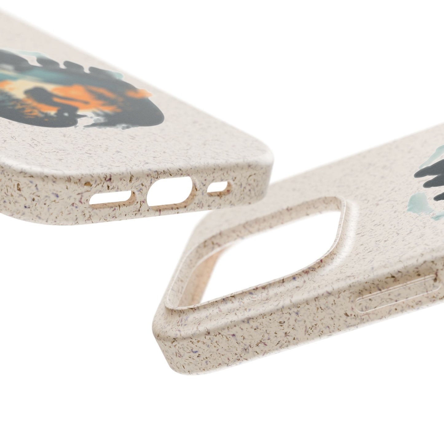 Bigfoot Print Phone Case – Compostable PLA & Bamboo Forest Design Printify