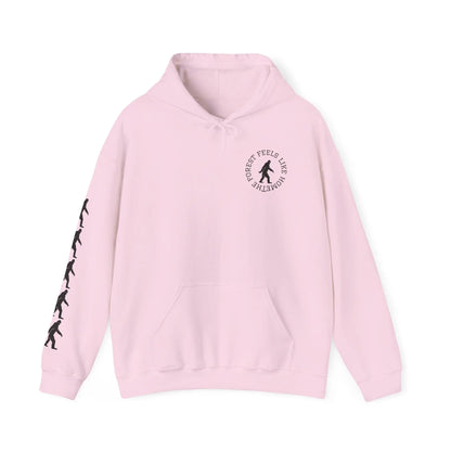 Bigfoot Forest Hoodie — Sasquatch Silhouette Sunset Pullover Printify