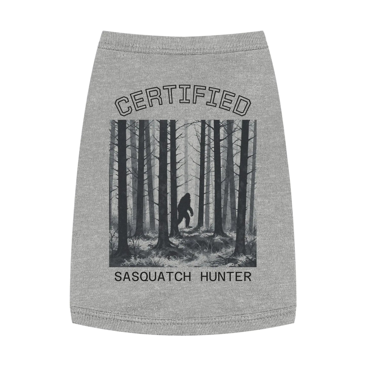 Certified Sasquatch Hunter Pet Tank Top Printify