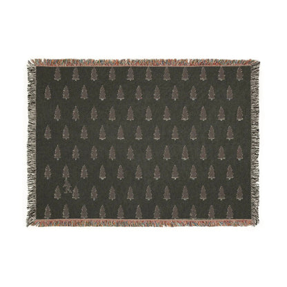 Bigfoot Woven Blanket – 100% Cotton Cozy Cryptid Throw by Squatch Wear | Sasquatch Home Décor Gift Printify