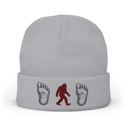 Embroidered Sasquatch Beanie – Cozy Knit Hat for Bigfoot Lovers