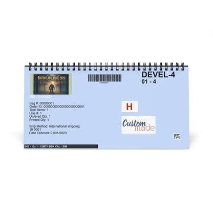 Bigfoot Adventure 2026 Desktop Calendar – Mystical Cryptid Art for Your Workspace - Squatch Wear