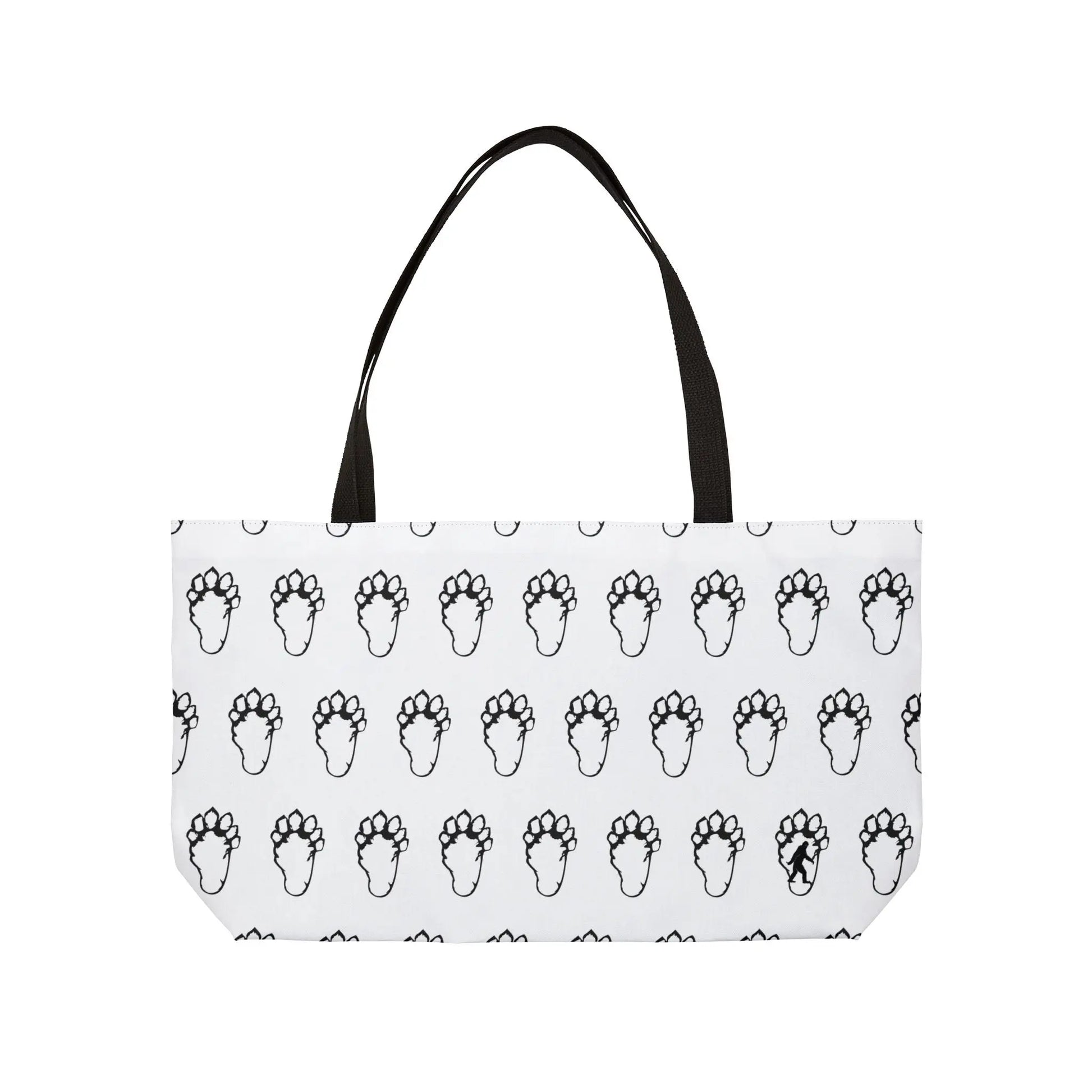 Bigfoot Paw Print Weekender Tote — Funny Sasquatch Travel Bag Printify