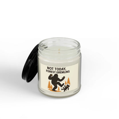 Not Today Forest Gremlins Soy Candle — 4oz & 9oz Scented Jar Printify