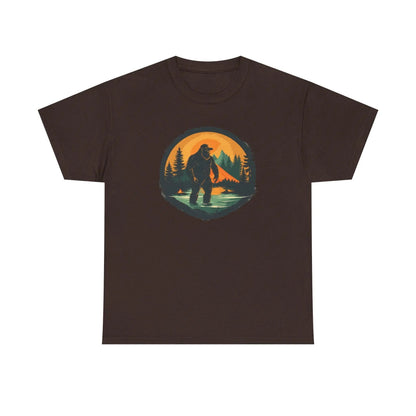 Bigfoot Adventure Tee – Unisex Cotton Shirt, Casual Outdoor & Wilderness Exploration Wear, Nature Lover Gift Printify