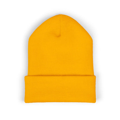 Embroidered Mountain & Pine Trees Cuffed Beanie