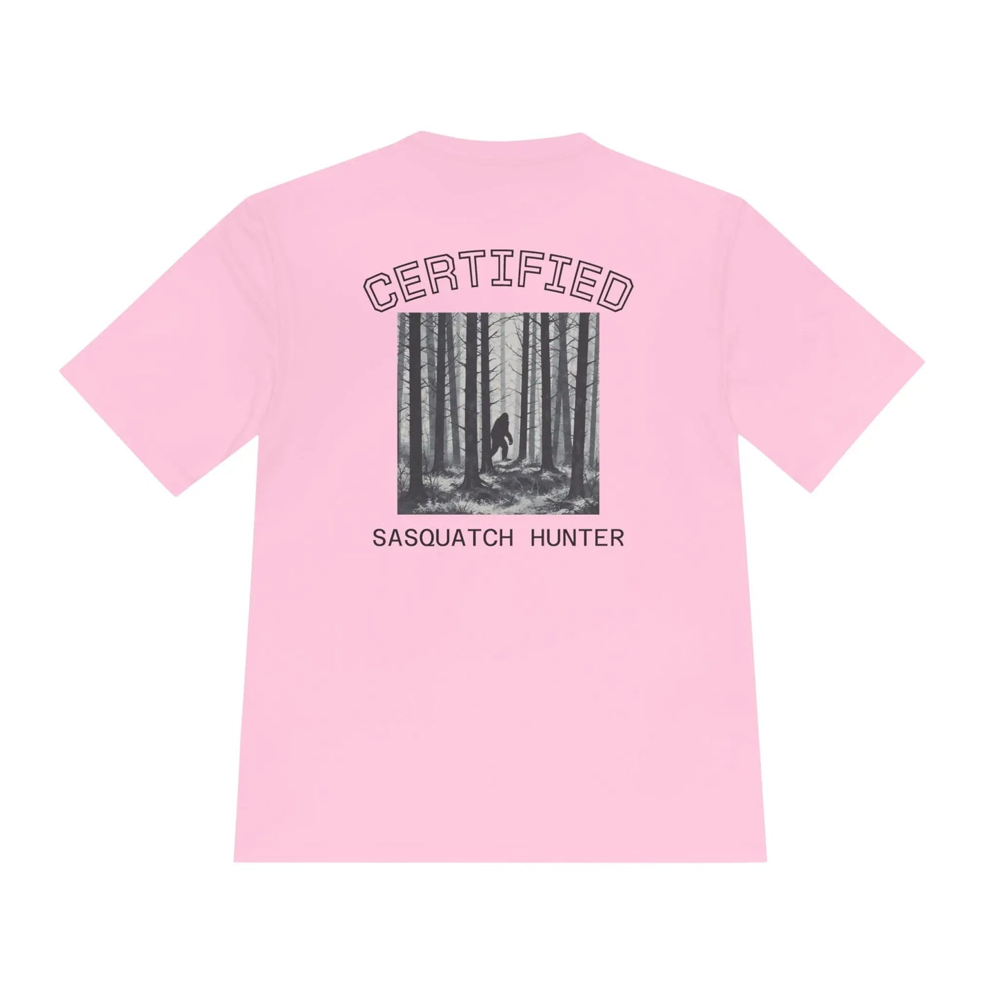 Certified Sasquatch Hunter Tee — Bigfoot Forest Graphic Shirt