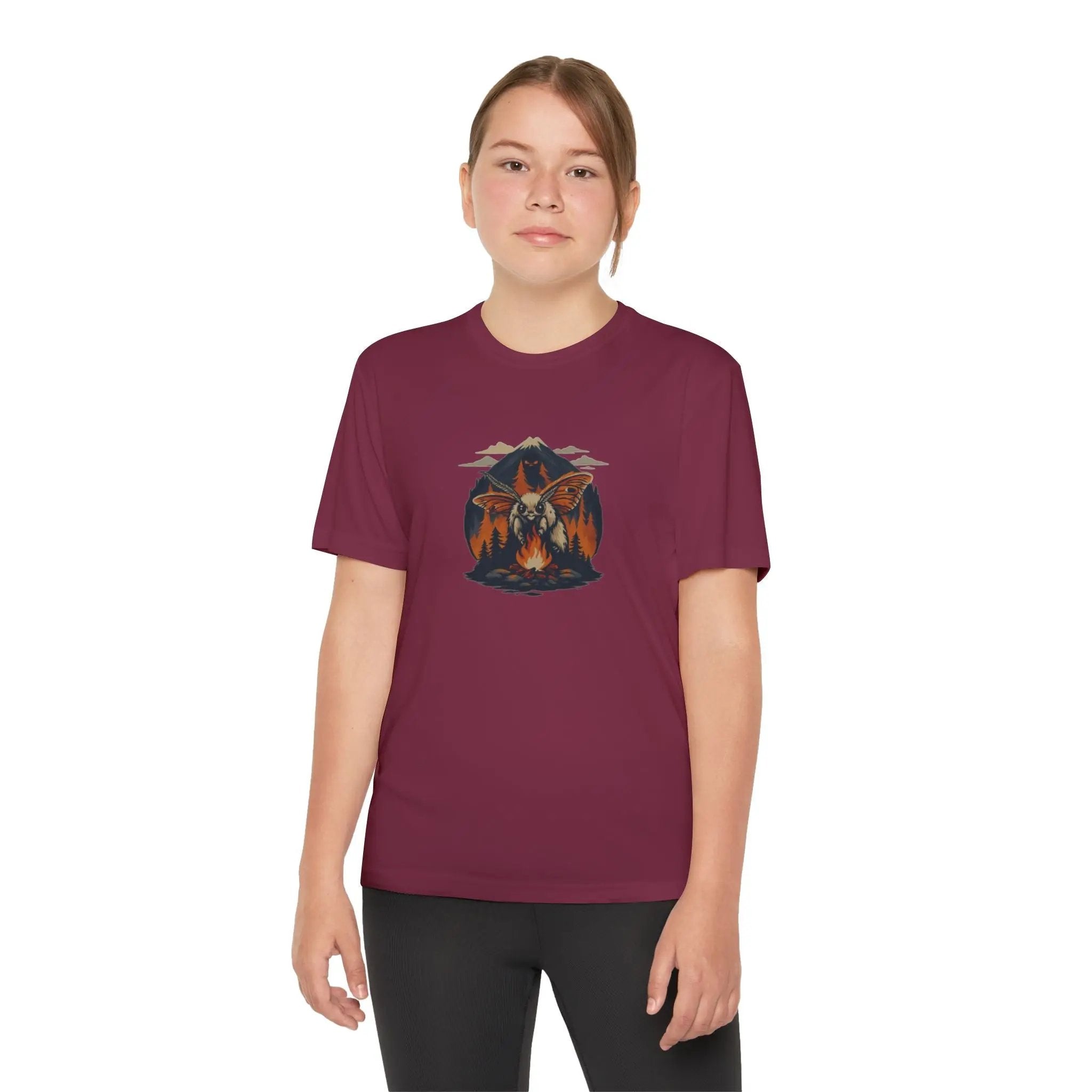 Youth Adventure Tee – Kids’ Mountain Design Outdoor & Hiking Shirt, Perfect Gift for Young Nature Lovers Printify