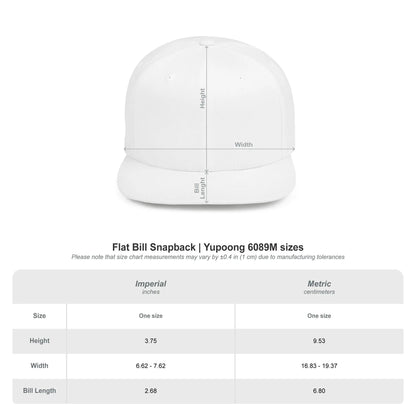 Nature-Inspired Flat Bill Snapback Hat – Casual Outdoor Cap, Unique Gift for Adventure Lovers & Fashion Accessory - Squatch Wear