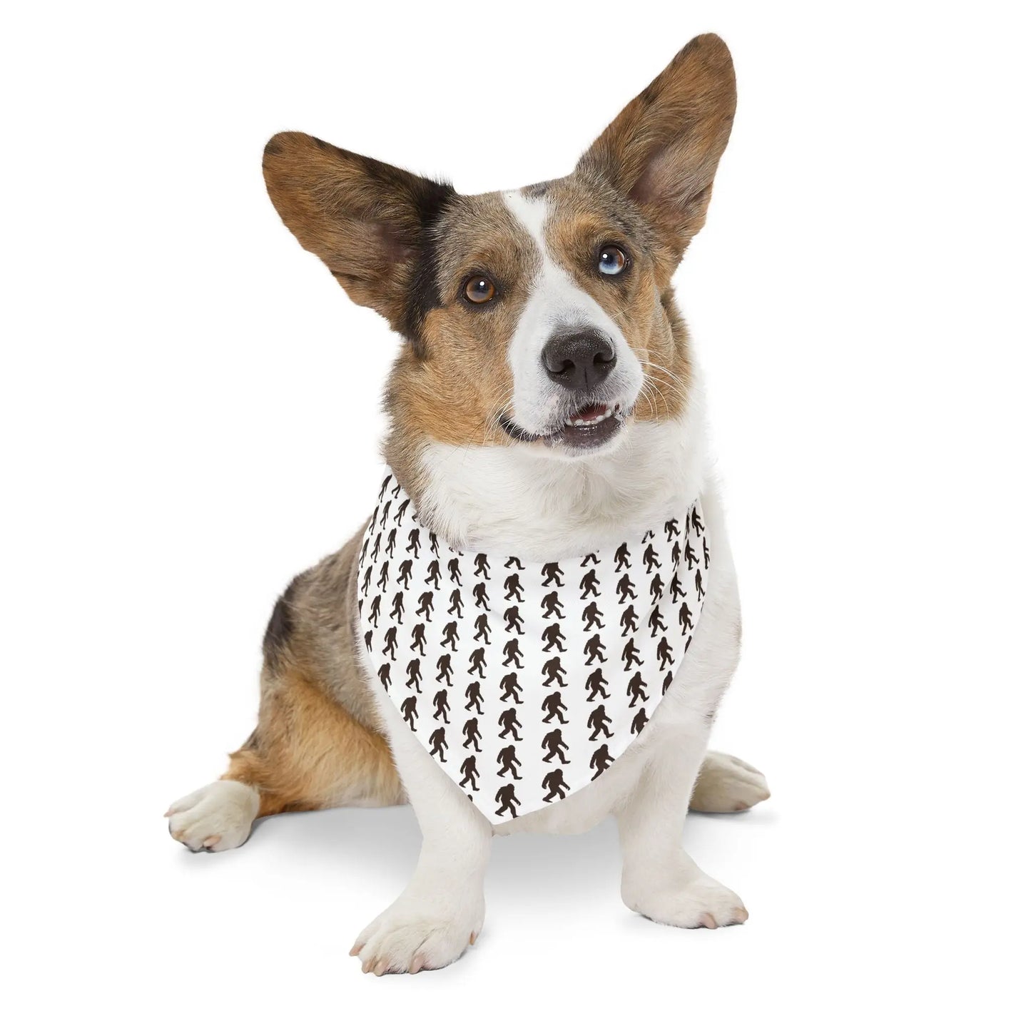 Sasquatch Pattern Pet Bandana Collar Printify