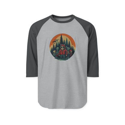 Forest Adventure Unisex Raglan Shirt – Campfire & Hiking Tee, Outdoor Lover Gift, Casual Nature Apparel - Squatch Wear