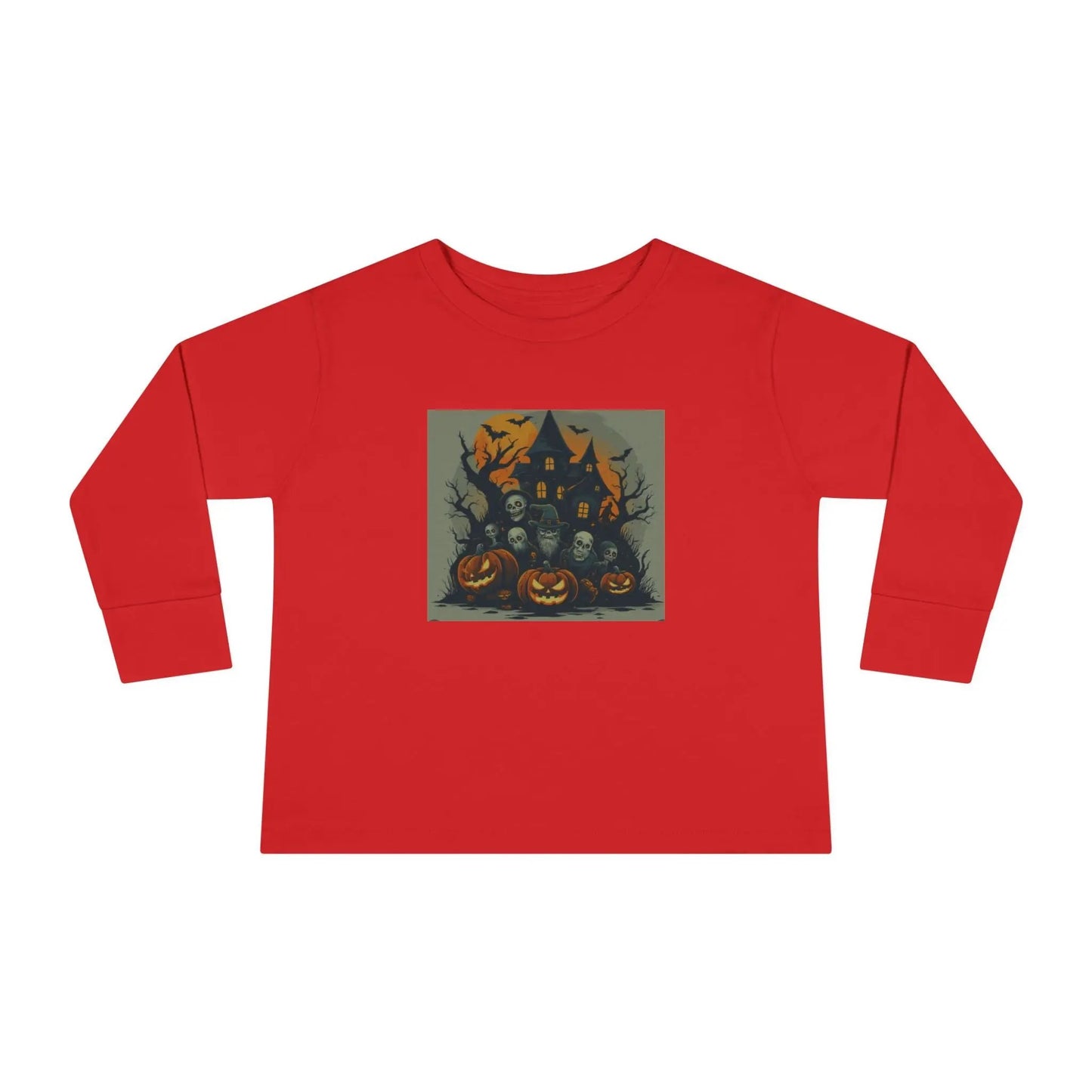 Toddler Halloween Long Sleeve Tee – Spooky Ghosts, Cute Pumpkin Shirt, Costume & Fall Outfit, Kids Party Wear Printify