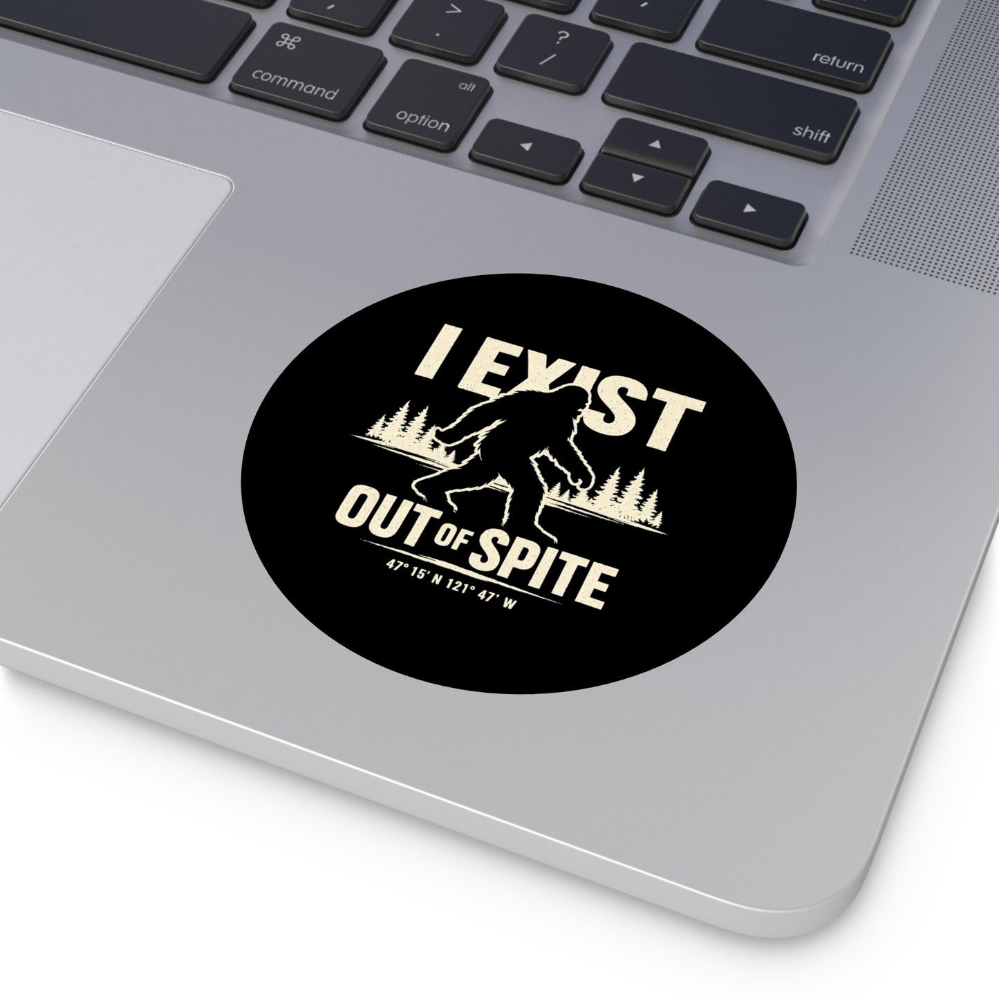 I Exist Out of Spite Round Vinyl Sticker