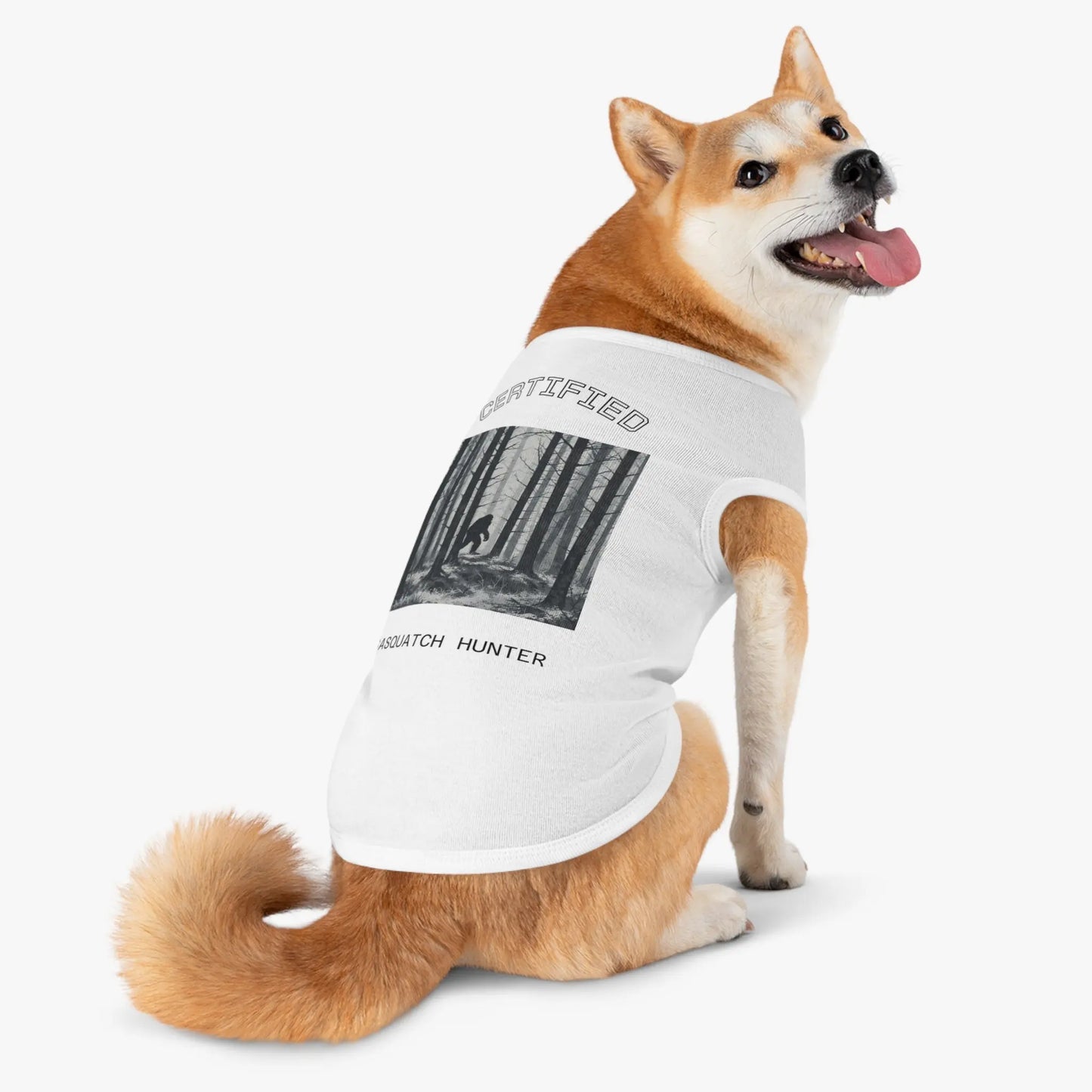 Certified Sasquatch Hunter Pet Tank Top Printify
