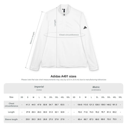 Embroidered Forest Quarter-Zip Pullover — adidas® Performance Long Sleeve Printify