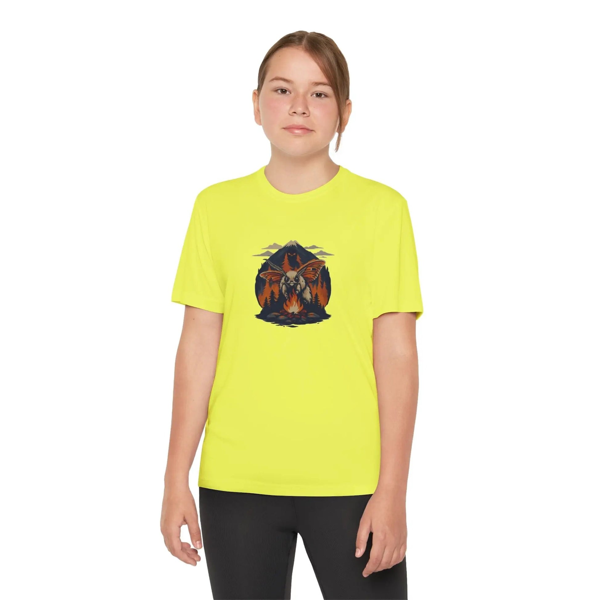 Youth Adventure Tee – Kids’ Mountain Design Outdoor & Hiking Shirt, Perfect Gift for Young Nature Lovers Printify