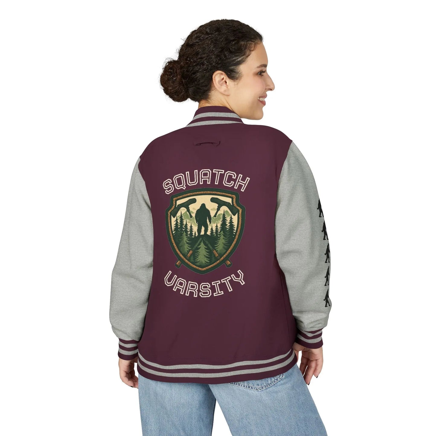 Squatch Varsity Letterman Jacket Printify