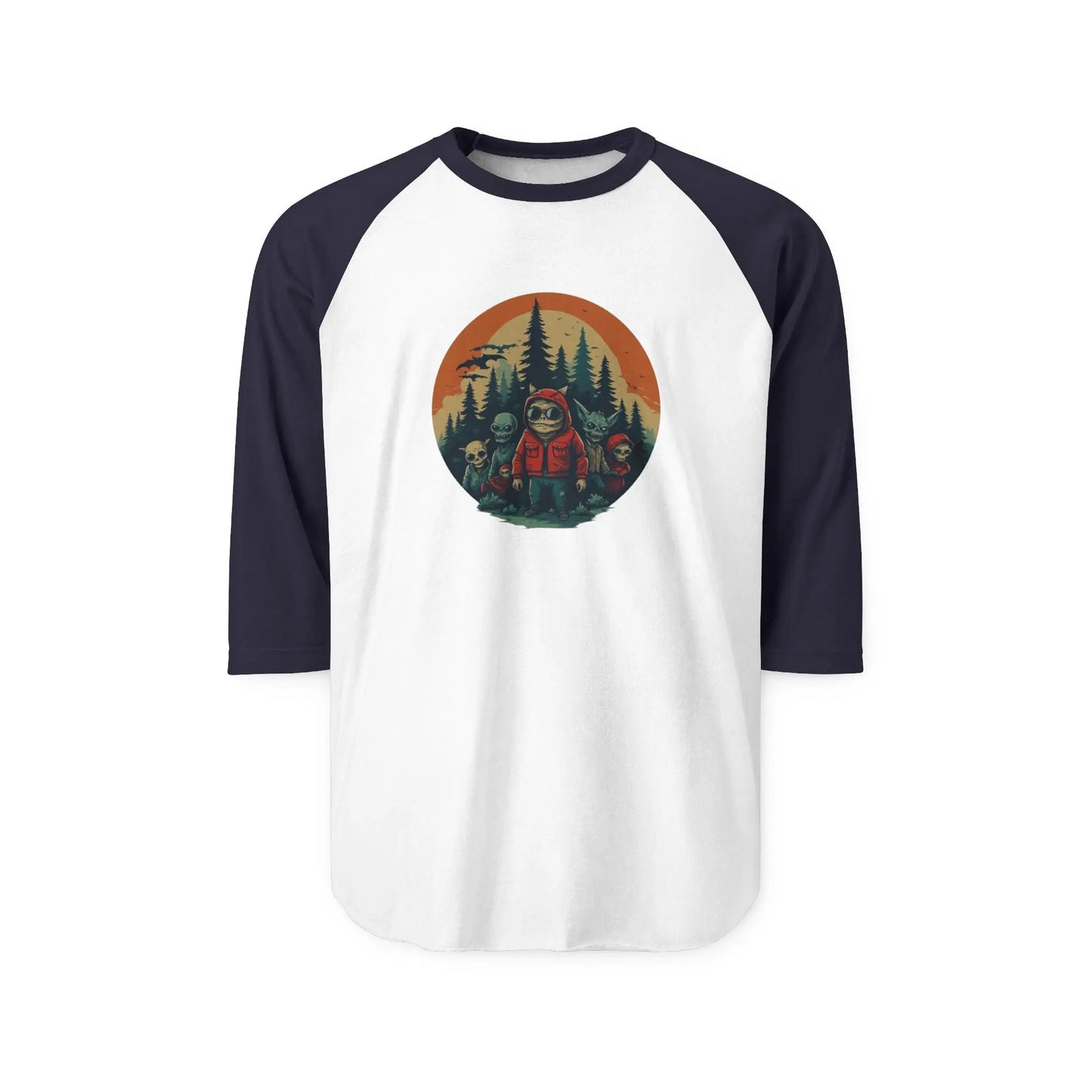 Forest Adventure Unisex Raglan Shirt – Campfire & Hiking Tee, Outdoor Lover Gift, Casual Nature Apparel - Squatch Wear