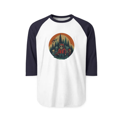 Forest Adventure Unisex Raglan Shirt – Campfire & Hiking Tee, Outdoor Lover Gift, Casual Nature Apparel - Squatch Wear