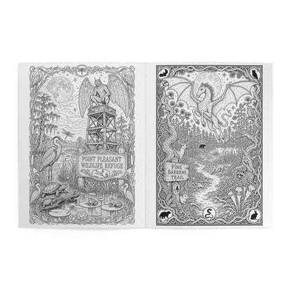 Cryptid National Parks Adult Coloring Book | Bigfoot, Mothman & Legendary Creatures
