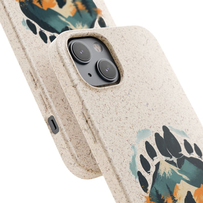 Bigfoot Print Phone Case – Compostable PLA & Bamboo Forest Design Printify