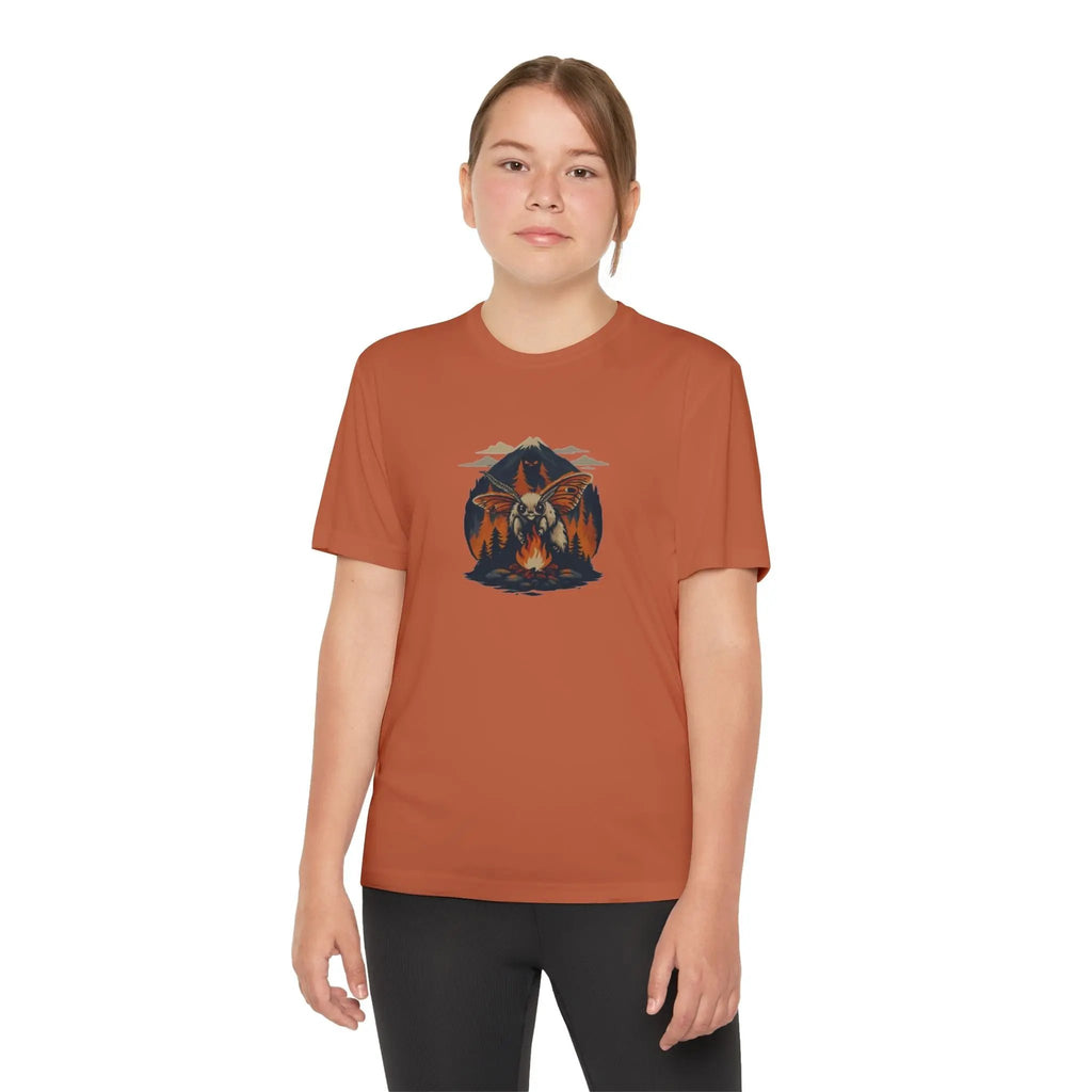 Youth Adventure Tee – Kids’ Mountain Design Outdoor & Hiking Shirt, Perfect Gift for Young Nature Lovers Printify