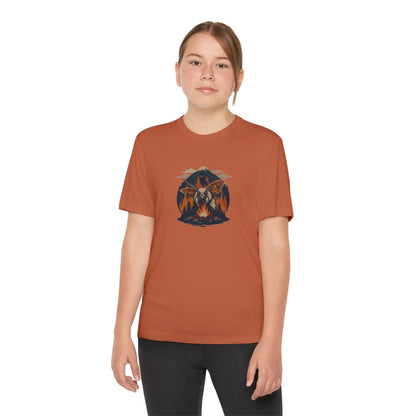 Youth Adventure Tee – Kids’ Mountain Design Outdoor & Hiking Shirt, Perfect Gift for Young Nature Lovers Printify