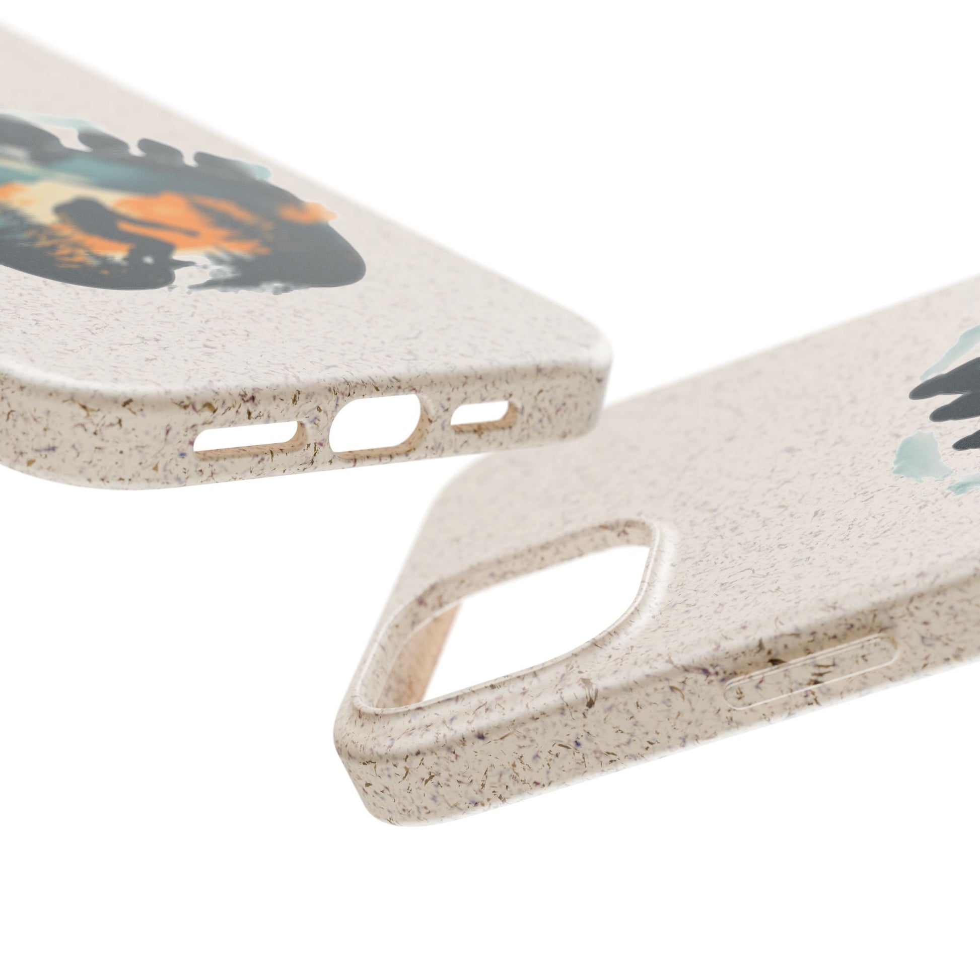 Bigfoot Print Phone Case – Compostable PLA & Bamboo Forest Design Printify