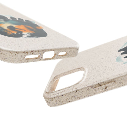 Bigfoot Print Phone Case – Compostable PLA & Bamboo Forest Design Printify