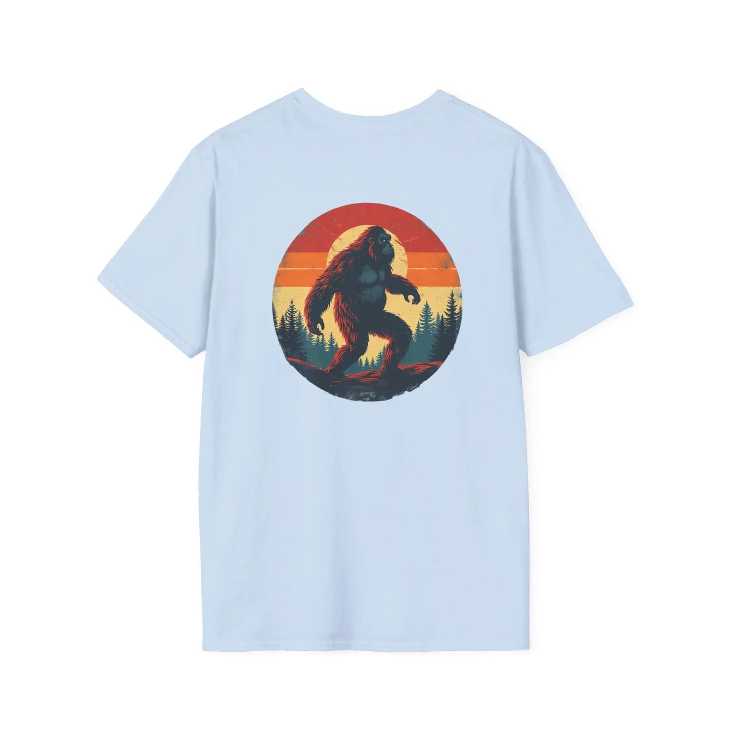 Bigfoot Sunset Tee — vintage outdoors graphic, soft all‑day comfort
