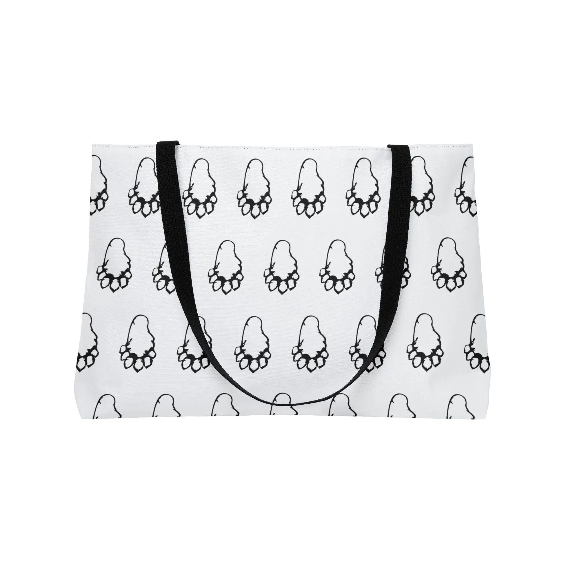 Bigfoot Paw Print Weekender Tote — Funny Sasquatch Travel Bag Printify