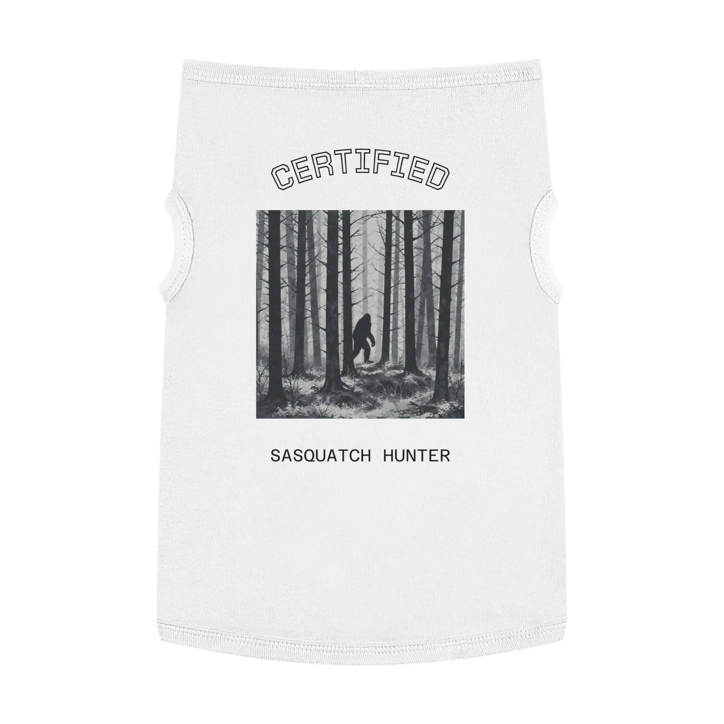 Certified Sasquatch Hunter Pet Tank Top Printify