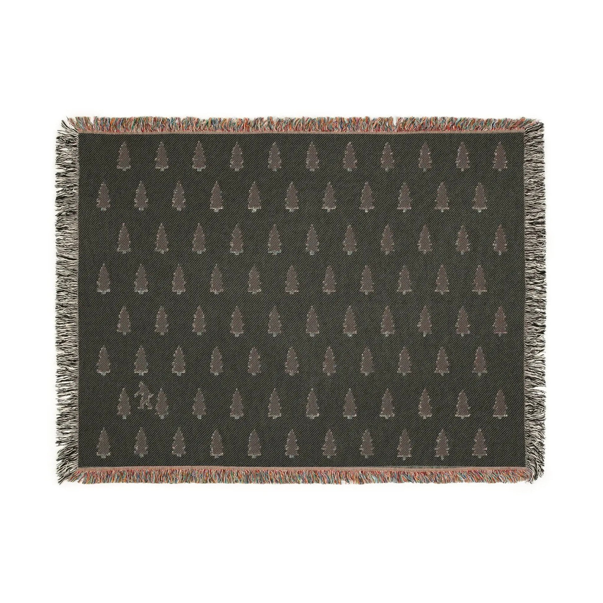 Bigfoot Woven Blanket – 100% Cotton Cozy Cryptid Throw by Squatch Wear | Sasquatch Home Décor Gift Printify