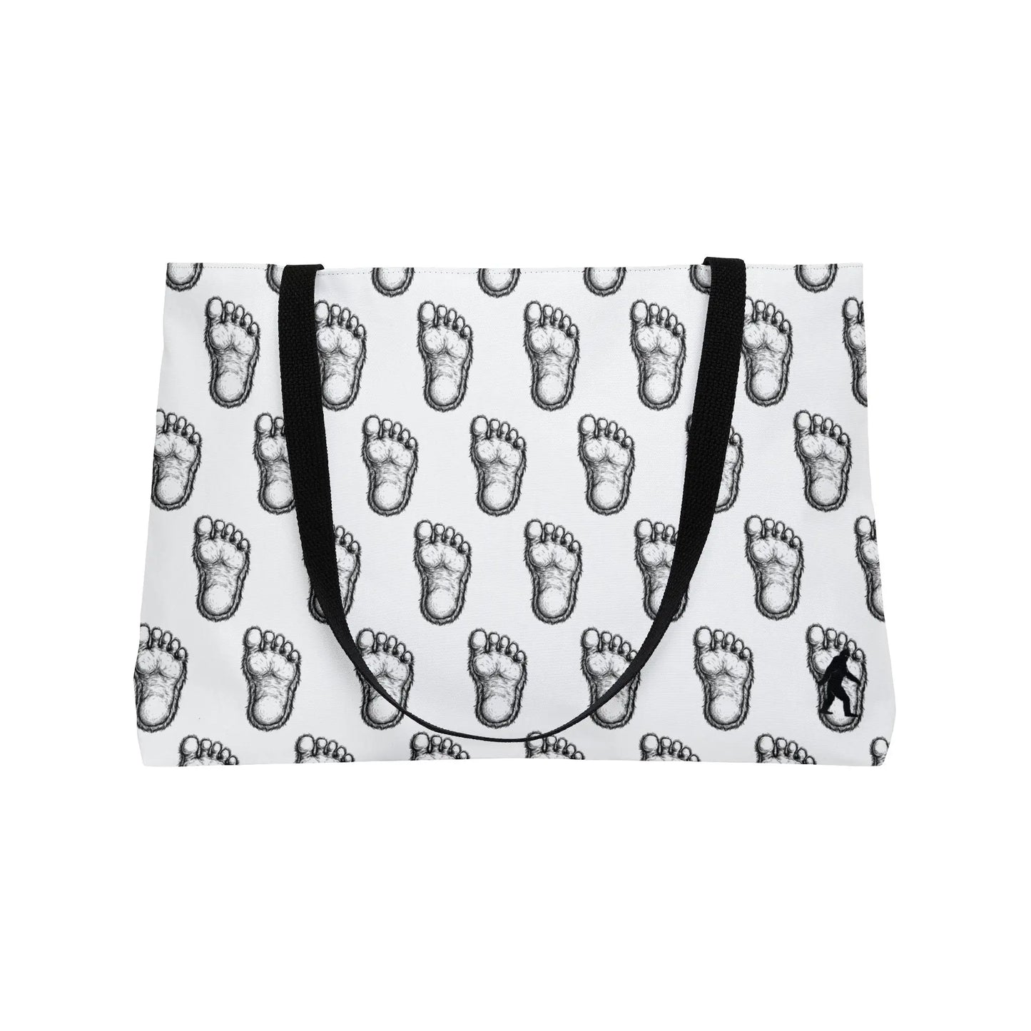 Bigfoot Paw Print Weekender Tote — Funny Sasquatch Travel Bag