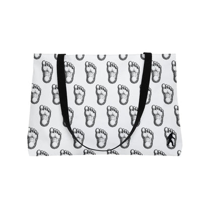 Bigfoot Paw Print Weekender Tote — Funny Sasquatch Travel Bag